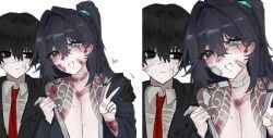 blade_lineage_(identity)_(project_moon), hong_lu, kurokumo_clan_(identity)_(project_moon), yi_sang_(limbus_company), limbus_company