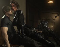 jill_valentine, jill_valentine_(sasha_zotova), leon_scott_kennedy, capcom, resident_evil