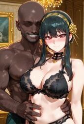 yor_briar, yor_forger, spy_x_family, beard_stubble, blush