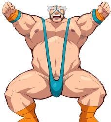 crasher_wake, pokemon, beatkun1213, blue_mankini, male_focus