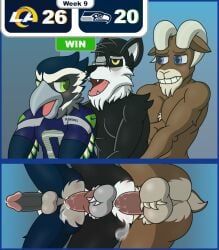blitz_the_seahawk, rampage_(los_angeles_rams), los_angeles_rams, nfl, nike