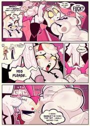 angel_dust_(hazbin_hotel), charlie_morningstar_(hazbin_hotel), hazbin_hotel, goodbyellow, cheating_girlfriend