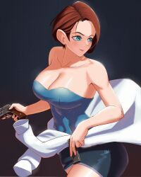 jill_valentine, resident_evil, resident_evil_3, mavrii, 1girls