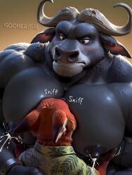 chief_bogo, nick_wilde, disney, patreon, zootopia