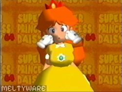 low_poly_daisy, princess_daisy, mario_(series), nintendo, meltyware