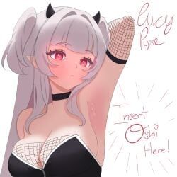 lucy_pyre, indie_virtual_youtuber, melodyoneechan, 1girl, 1girls