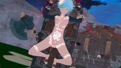 chongyun_(genshin_impact), gaming_(genshin_impact), hilichurls_(species), xiao_(genshin_impact), xingqiu_(genshin_impact)