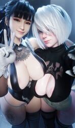 brea, eve_(stellar_blade), yorha_2b, nier:_automata, nier_(series)