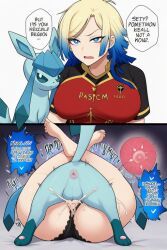 glaceon, michael_kaiser, big_ass, big_breasts, impregnation