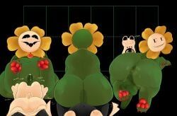 flowey_the_flower, flowey_with_a_body, froggit, undertale, undertale_(series)