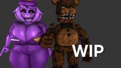 freddy_(fnaf), wendy_afton, fnaf, artwork, big_ass
