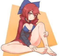 sekibanki, touhou, yuzu5p4, 1girl, 1girls