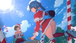 original_character, christmas, original, anna_anon, 2girls