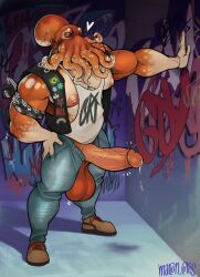 marlon.cores, against_surface, against_wall, anthro, aquatic