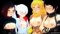 blake_belladonna, ruby_rose, team_rwby, weiss_schnee, yang_xiao_long