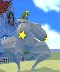 low_poly_peach, princess_peach, princess_peach_(cyanu), mario_(series), nintendo