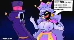 anti_groove, dimentio, princess_peach, mario_(series), paper_mario