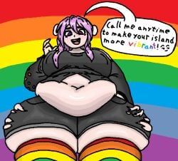 wool_weaver_(hypixel_skyblock), hypixel_skyblock, 1female, belly, belly_button