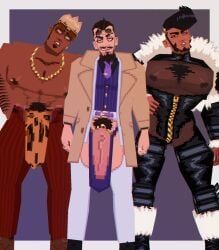 bruno_(cxckparty), kenji_(cxckparty), cxckparty, 3boys, clothed