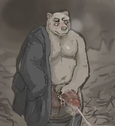 caves_of_qud, anthro, balls, bear, big_penis