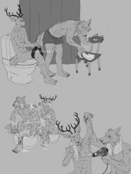 legoshi_(beastars), louis_(beastars), beastars, spicedpopsicle, anthro