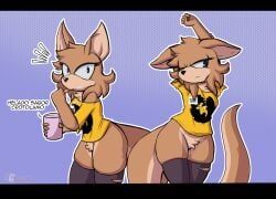 sonic_oc, thighs_the_kangaroo, sonic_(series), sonic_the_hedgehog_(series), super-jueves