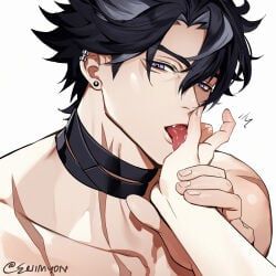 anonymous_character, wriothesley_(genshin_impact), genshin_impact, eriimyon, 1boy