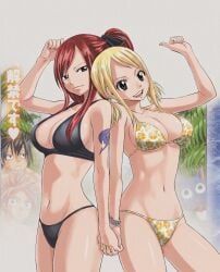erza_scarlet, gray_fullbuster, happy_(fairy_tail), lucy_heartfilia, natsu_dragneel