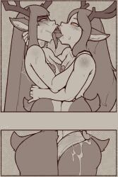 felix_agalith, freya_agalith, freepancakes, animal_humanoid, antlers