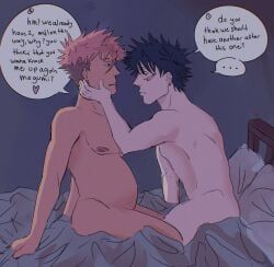 fushiguro_megumi, itadori_yuuji, jujutsu_kaisen, 2boys, black_hair