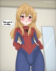 aisaka_taiga, toradora!, ubau, 1girl, adjusting_clothes