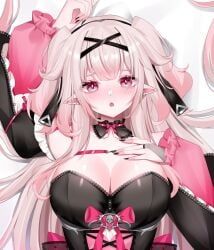 tori_oriane, beastiez, indie_virtual_youtuber, 1girls, black_dress