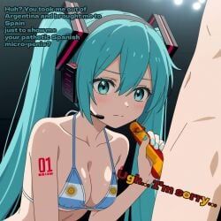argentinian_miku, hatsune_miku, spain_(countryhumans), fifa, vocaloid
