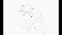 sanemi_shinazugawa, tomioka_giyuu, kimetsu_no_yaiba, eyes_rolling_back, face_on_shoulder