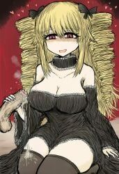 elisabeth_(black_souls), black_souls, black_souls_2, black_dress, blonde_hair
