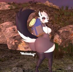 loona_(aeridiccore), loona_(helluva_boss), helluva_boss, kaibernation, ass_jiggle