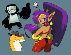 gummigoo_(the_amazing_digital_circus), shantae_(character), tankman, tankman_(newgrounds), glitch_productions