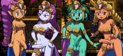 dancer_sky, risky_boots, rottytops, shantae_(character), sky_(shantae)