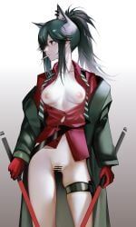 texas_(arknights), texas_(willpower)_(arknights), arknights, 1girl, animal_ears