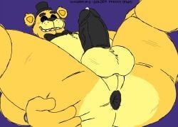 golden_freddy, golden_freddy_(fnaf), five_nights_at_freddy's, saiterfroha, 1anthro