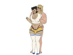 wolverine_(x-men), kittyx3meow, bara, booty_shorts, bottom_dad