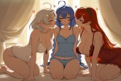 eris_boreas_greyrat, roxy_migurdia, sylphiette_(mushoku_tensei), mushoku_tensei, patreon