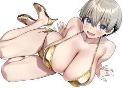uzaki_hana, uzaki-chan_wa_asobitai!, 1girl, :d, bikini