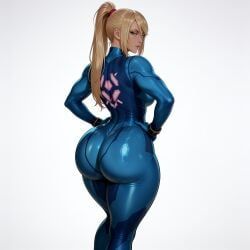 samus_aran, zero_suit_samus, ass, ass_focus, back_view