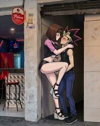 anzu_mazaki, mazaki_anzu, mutou_yuugi, tea_gardner, tea_gardner_(yu-gi-oh!_the_dark_side_of_dimensions)
