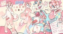 4_toes, accessory, animal_genitalia, animal_penis, anthro