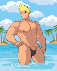 martin_mystery_(character), martin_mystery, dkmate, beach, cock_peek