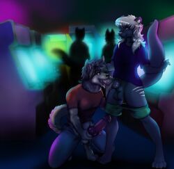 foxxxiny90, animal_genitalia, animal_penis, anthro, arcade