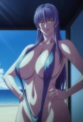 kawahara-sensei, discipline:record_of_a_crusade, kageno, 1girls, amber_eyes