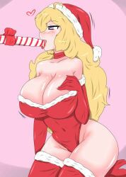 yang_xiao_long, christmas, rwby, zronku, 1boy